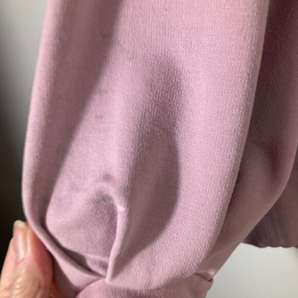 Womens Athleta Sweatshirt Pink M Spots - Picture 6 of 8